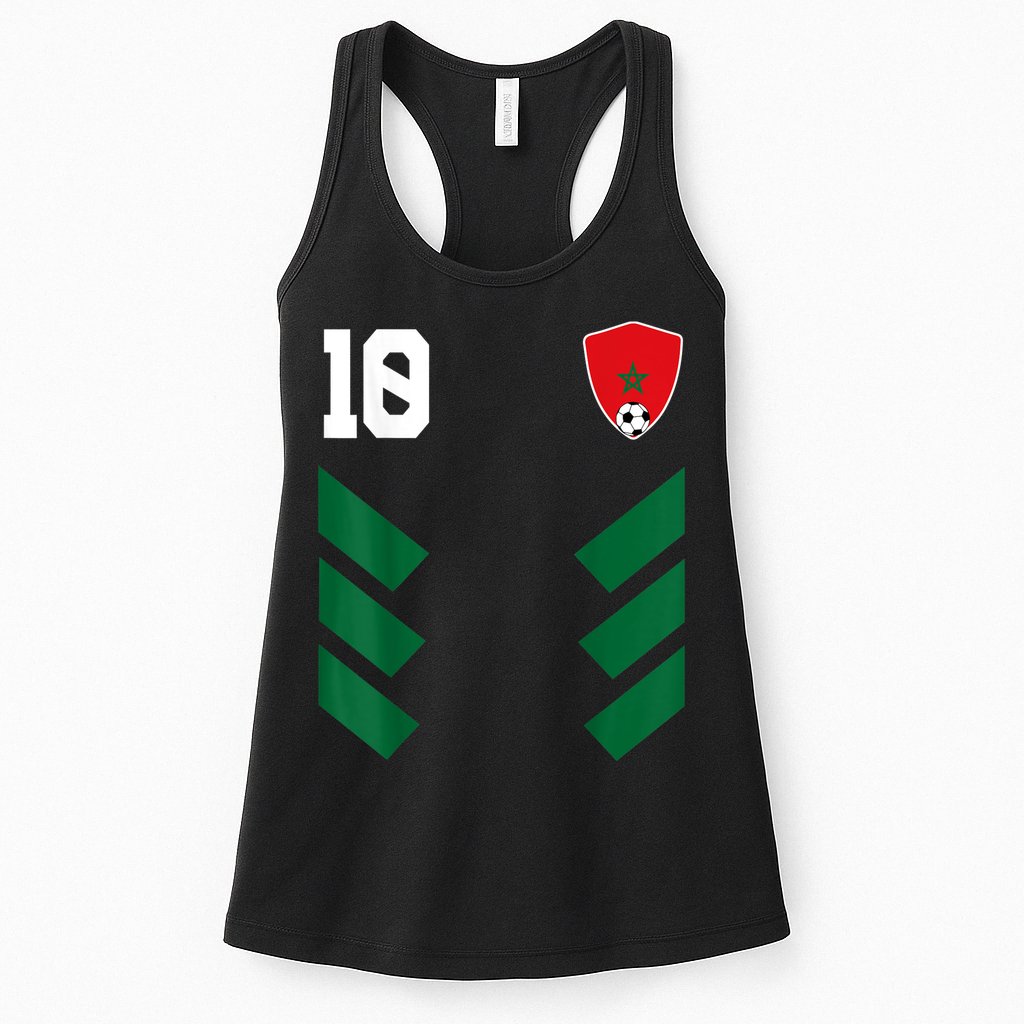 Morocco Soccer Jersey Moroccan Football Shirt Flag Womens Tank Top