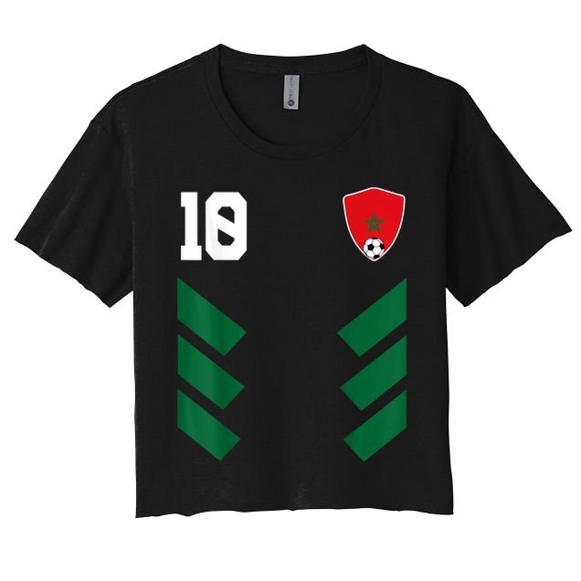 Morocco Soccer Jersey Moroccan Football Shirt Flag Crop Top