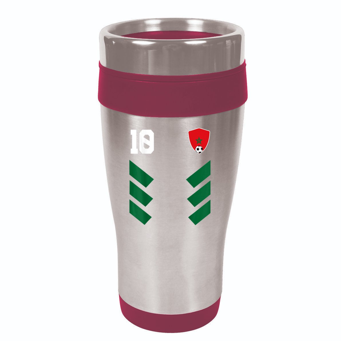 Morocco Soccer Jersey Moroccan Football Shirt Flag 16oz Travel Tumbler