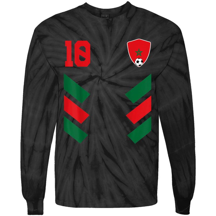 Morocco Soccer Jersey Moroccan Football Shirt Flag Tie-Dye Long Sleeve Shirt