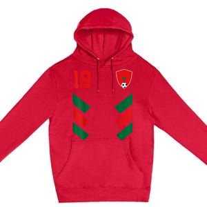 Morocco Soccer Jersey Moroccan Football Shirt Flag Premium Pullover Hoodie