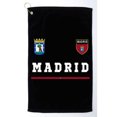 Madrid Sportssoccer Jersey Flag Football Platinum Collection Golf Towel