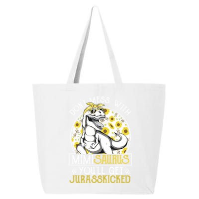 Mimi Saurus Jurasskicked Sunflower Grandma T Rex Gift 25L Jumbo Tote