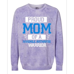 Mom Support Juvenile Arthritis Awareness Appreciation Funny Gift Cool Gift Colorblast Crewneck Sweatshirt