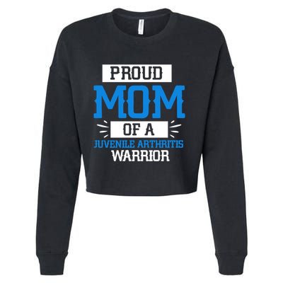 Mom Support Juvenile Arthritis Awareness Appreciation Funny Gift Cool Gift Cropped Pullover Crew