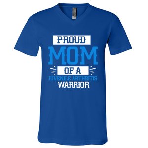 Mom Support Juvenile Arthritis Awareness Appreciation Funny Gift Cool Gift V-Neck T-Shirt