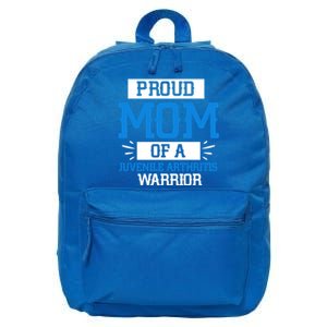 Mom Support Juvenile Arthritis Awareness Appreciation Funny Gift Cool Gift 16 in Basic Backpack