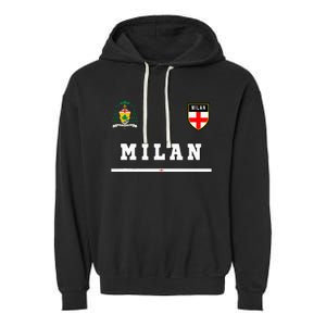 Milan Sportsoccer Jersey Flag Football Italy Garment-Dyed Fleece Hoodie