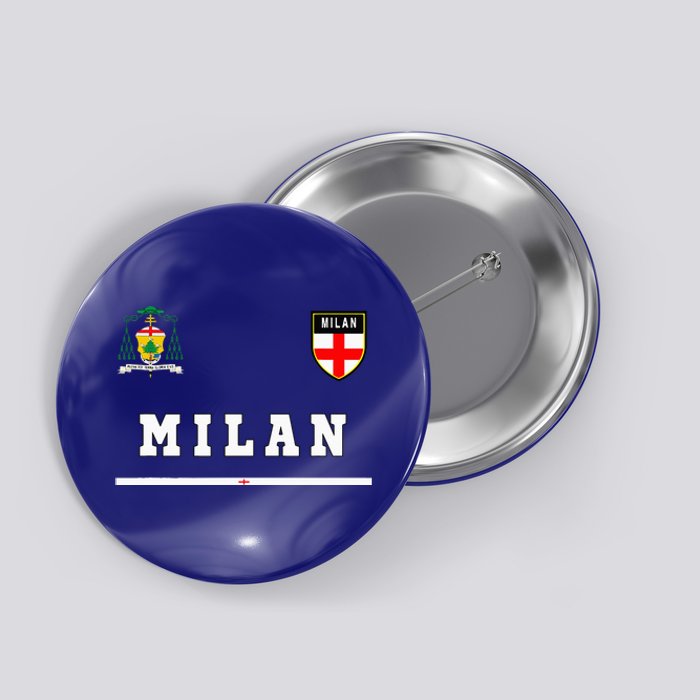 Milan Sportsoccer Jersey Flag Football Italy Button