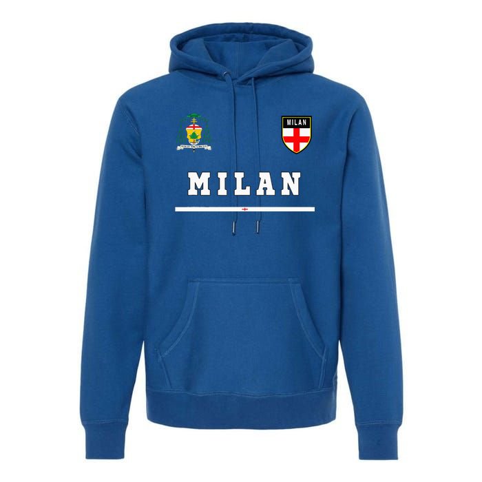 Milan Sportsoccer Jersey Flag Football Italy Premium Hoodie