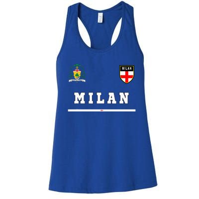 Milan Sportsoccer Jersey Flag Football Italy Women's Racerback Tank