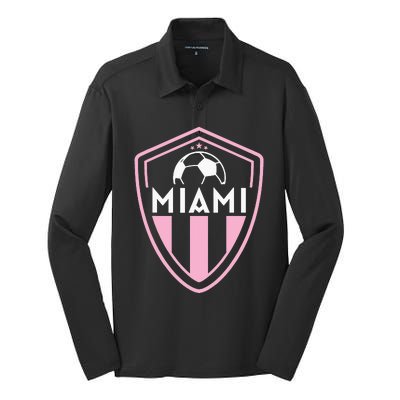 MIAMI Soccer Jersey Original Badge Silk Touch Performance Long Sleeve Polo