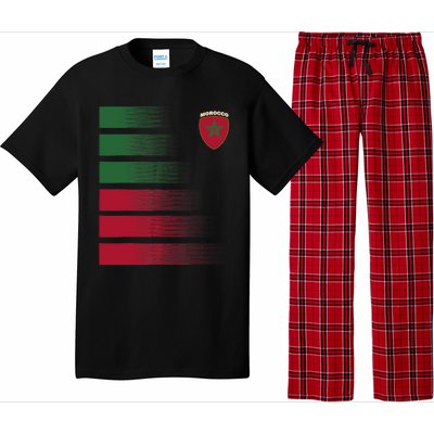 Moroccan Soccer Jersey Morocco Football Morocco Flag Pajama Set