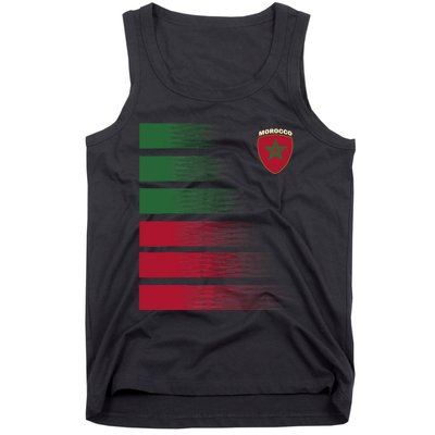 Moroccan Soccer Jersey Morocco Football Morocco Flag Tank Top