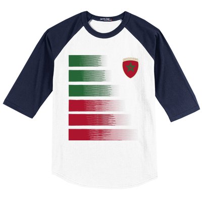 Moroccan Soccer Jersey Morocco Football Morocco Flag Baseball Sleeve Shirt