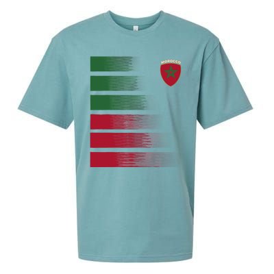 Moroccan Soccer Jersey Morocco Football Morocco Flag Sueded Cloud Jersey T-Shirt