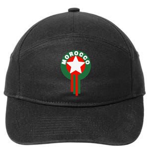 Morocco Soccer Jersey Gift Morocco Football Fans 7-Panel Snapback Hat