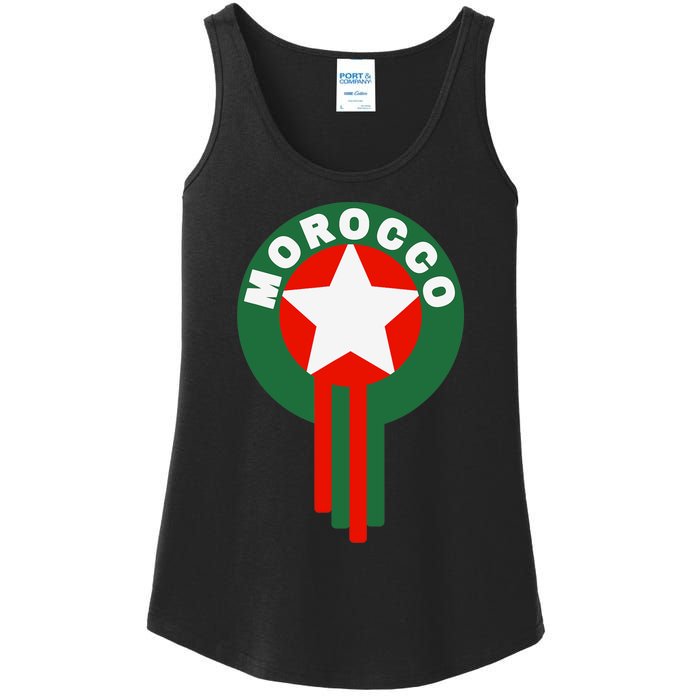 Morocco Soccer Jersey Gift Morocco Football Fans Ladies Essential Tank