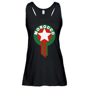 Morocco Soccer Jersey Gift Morocco Football Fans Ladies Essential Flowy Tank