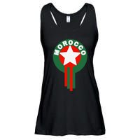 Morocco Soccer Jersey Gift Morocco Football Fans Ladies Essential Flowy Tank