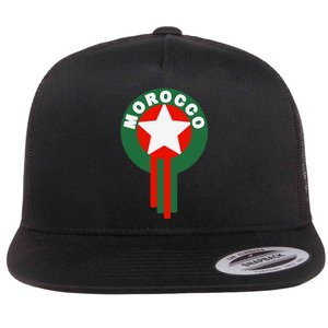 Morocco Soccer Jersey Gift Morocco Football Fans Flat Bill Trucker Hat