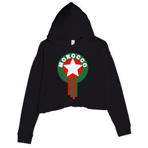 Morocco Soccer Jersey Gift Morocco Football Fans Crop Fleece Hoodie