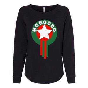 Morocco Soccer Jersey Gift Morocco Football Fans Womens California Wash Sweatshirt