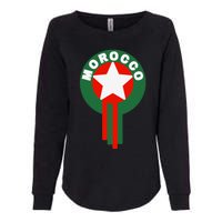 Morocco Soccer Jersey Gift Morocco Football Fans Womens California Wash Sweatshirt