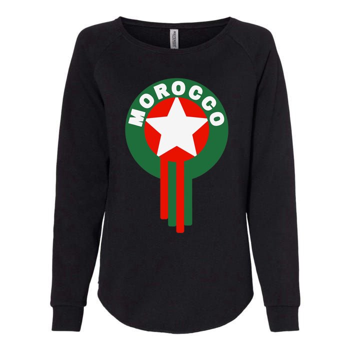 Morocco Soccer Jersey Gift Morocco Football Fans Womens California Wash Sweatshirt