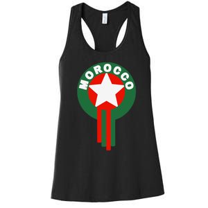 Morocco Soccer Jersey Gift Morocco Football Fans Women's Racerback Tank