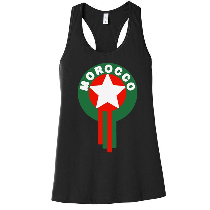 Morocco Soccer Jersey Gift Morocco Football Fans Women's Racerback Tank