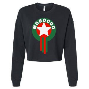 Morocco Soccer Jersey Gift Morocco Football Fans Cropped Pullover Crew