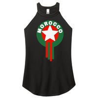 Morocco Soccer Jersey Gift Morocco Football Fans Women's Perfect Tri Rocker Tank