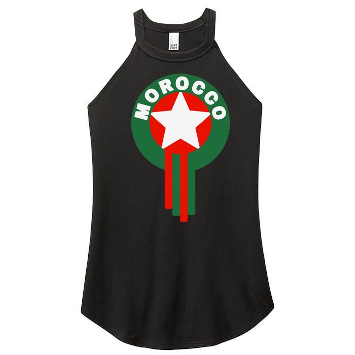 Morocco Soccer Jersey Gift Morocco Football Fans Women's Perfect Tri Rocker Tank