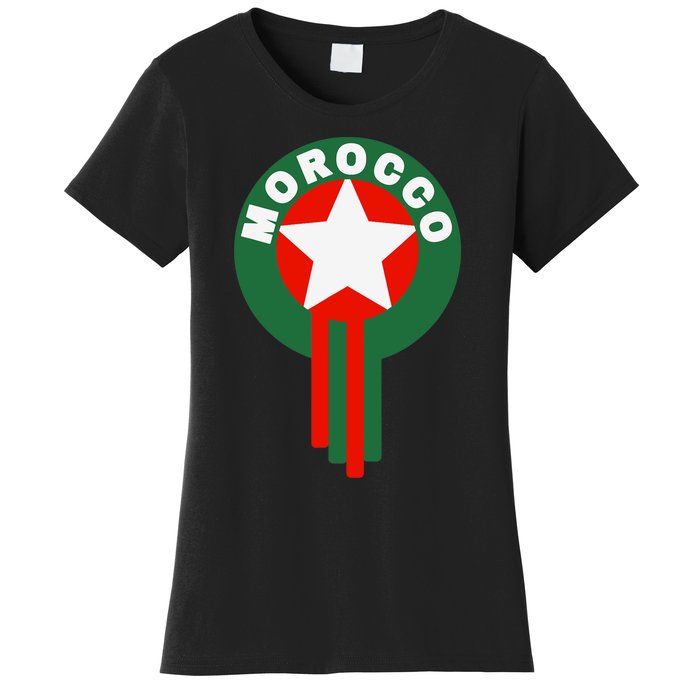 Morocco Soccer Jersey Gift Morocco Football Fans Women's T-Shirt