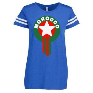 Morocco Soccer Jersey Gift Morocco Football Fans Enza Ladies Jersey Football T-Shirt