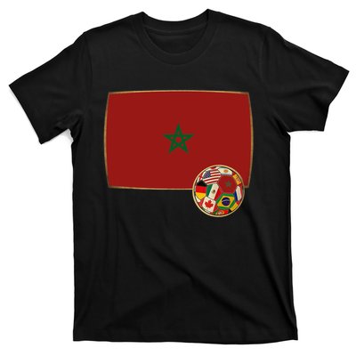 Morocco Soccer Jersey Morocco Flag T-Shirt