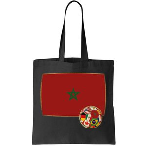 Morocco Soccer Jersey Morocco Flag Tote Bag