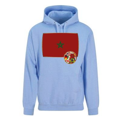 Morocco Soccer Jersey Morocco Flag Unisex Surf Hoodie