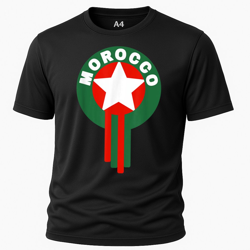 Morocco Soccer Jersey Gift Morocco Football Fans   Cooling Performance Crew T-Shirt