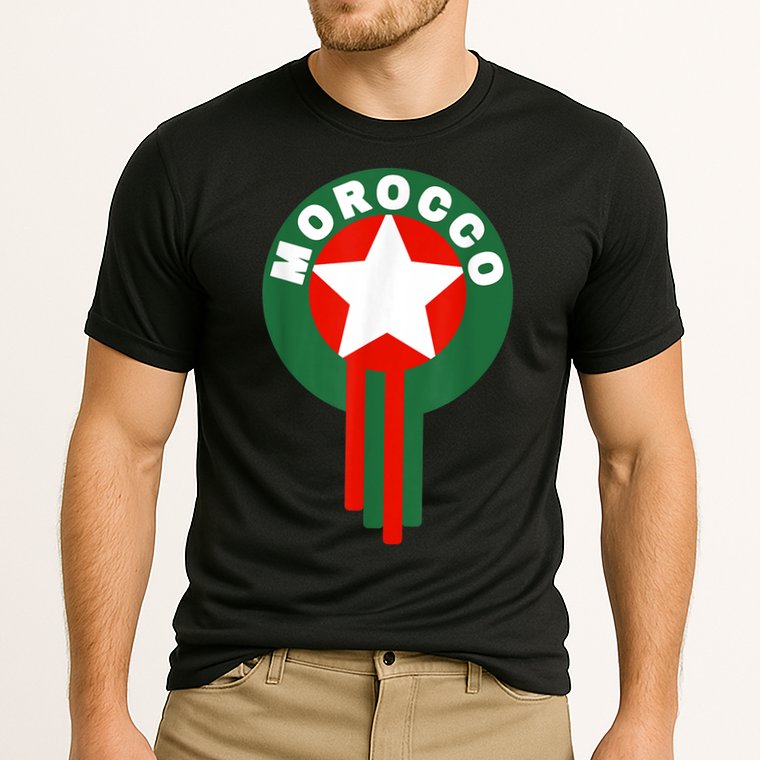 Morocco Soccer Jersey Gift Morocco Football Fans   Cooling Performance Crew T-Shirt