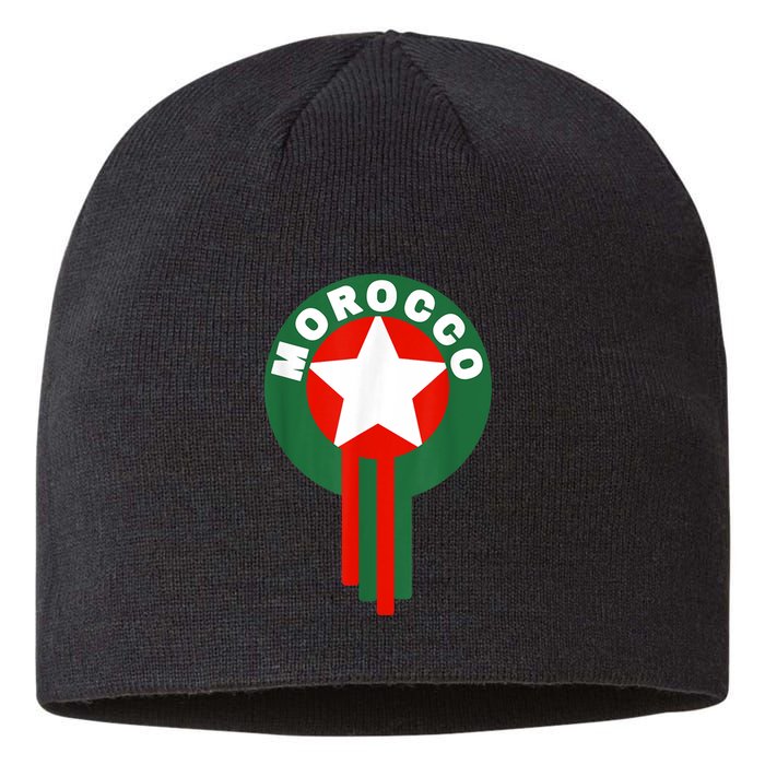 Morocco Soccer Jersey Gift Morocco Football Fans   Sustainable Beanie