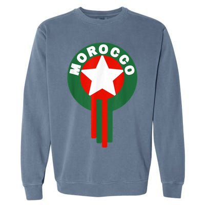 Morocco Soccer Jersey Gift Morocco Football Fans   Garment-Dyed Sweatshirt