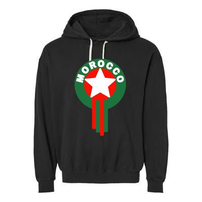 Morocco Soccer Jersey Morocco Football Fans  Garment-Dyed Fleece Hoodie