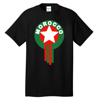 Morocco Soccer Jersey Morocco Football Fans  Tall T-Shirt