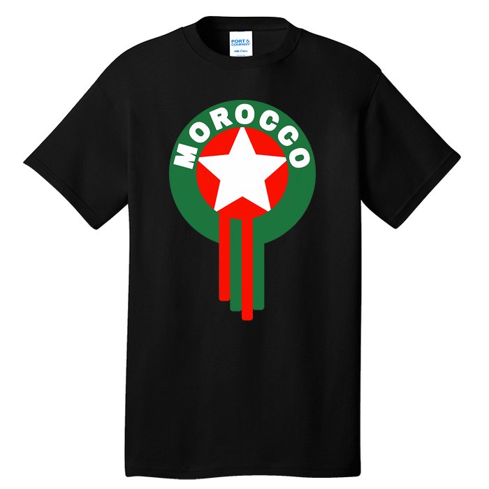 Morocco Soccer Jersey Morocco Football Fans  Tall T-Shirt