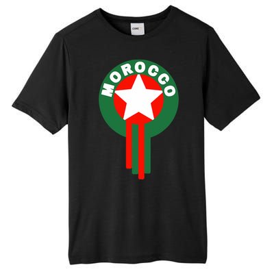 Morocco Soccer Jersey Morocco Football Fans  Tall Fusion ChromaSoft Performance T-Shirt