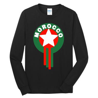 Morocco Soccer Jersey Morocco Football Fans  Tall Long Sleeve T-Shirt