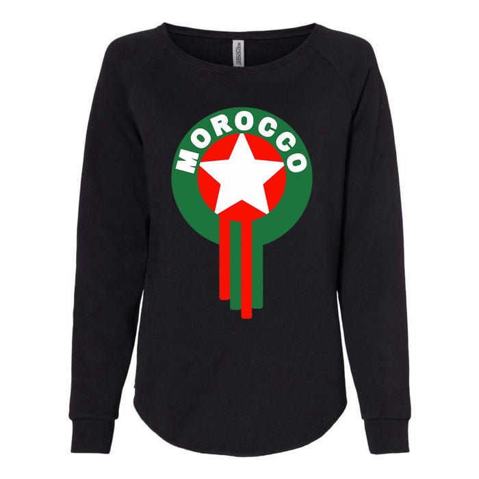 Morocco Soccer Jersey Morocco Football Fans  Womens California Wash Sweatshirt