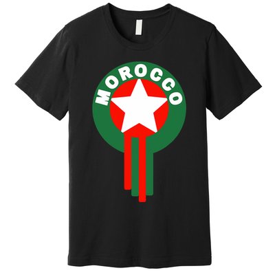 Morocco Soccer Jersey Morocco Football Fans  Premium T-Shirt